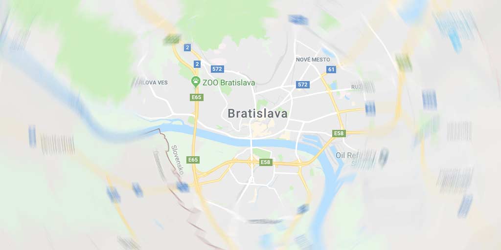 Illustrative Bratislava map, Slovakia