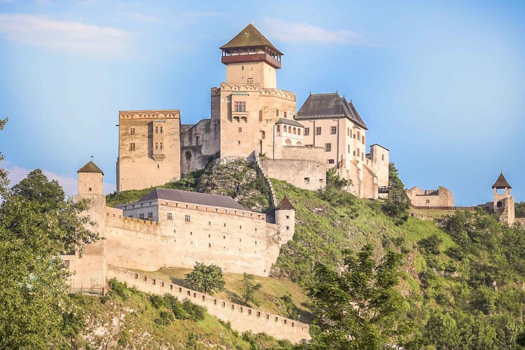 Trencin castle, Slovakia, Author: Ingo Mehling Wikimedia + postprocess VP